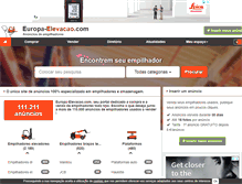 Tablet Screenshot of europa-elevacao.com